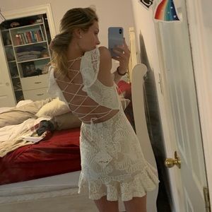 White Mini dress
